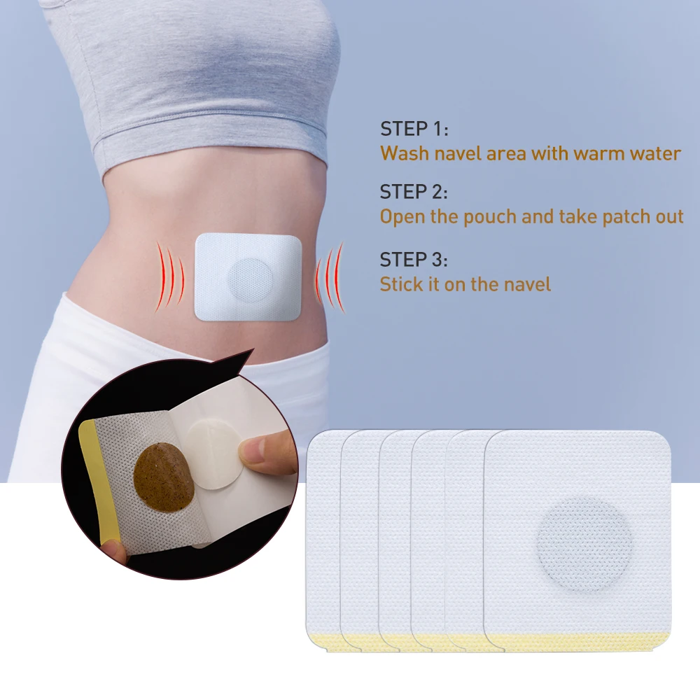 90pcs=15bags Slimming Patch Stabilizes Blood Sugar Diabetes Patch Burning Fat Sticker Reduce High Blood Sugar Weight Loss Patch