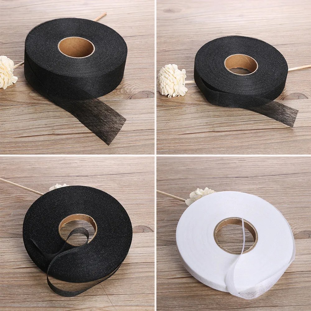 1Roll New 100meters Wonder Web Iron On Hemming Tape Double faced adhesive fabric Roll Clothes Sewing Turn up Hem DIY craft