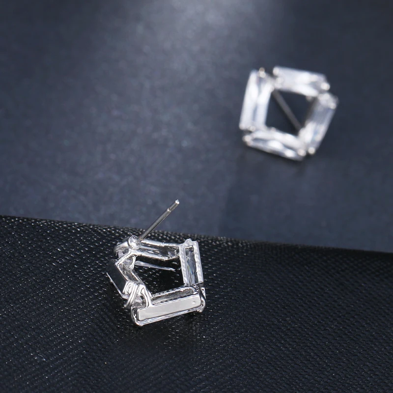 EMMAYA Brincos Fashion Unique Design Silver Color Cute Stud Earrings for Women