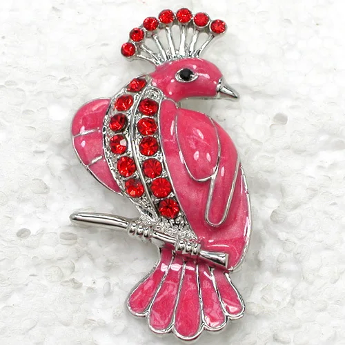 60pcs/lot Mixed Color (Can Notes Color) Wholesale Rhinestone Enameling Bird Pin brooches jewelry gift Accessories  C101329