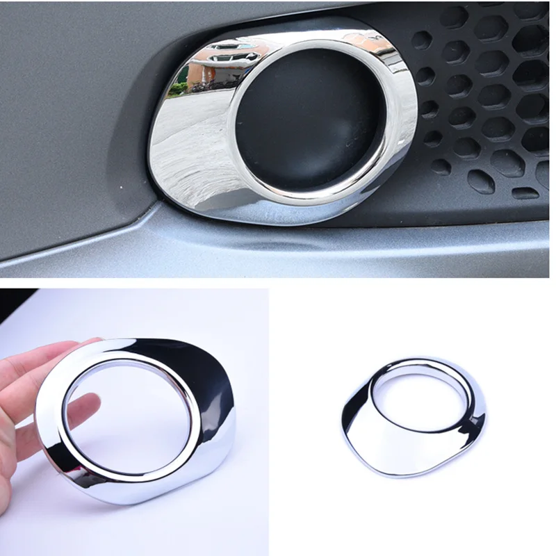 

For Mercedes smart 453 fortwo front fog lamps car accessory exterior car sticker ABS Chrome trim car styling 2pcs