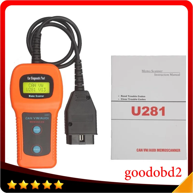 U281 Airbag Auto Car Care Memoscanner automobile Diagnostic Tool Engine Code Reader scan tool for audi VW Memoscan U281