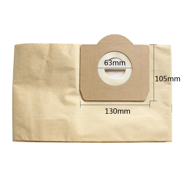 10PCS Dust Bags Filter for Karcher MV3 WD3 WD3200 WD3300 A2204 A2656 Vacuum Cleaner Paper Bags For Rowenta RB88 RU100 RU101