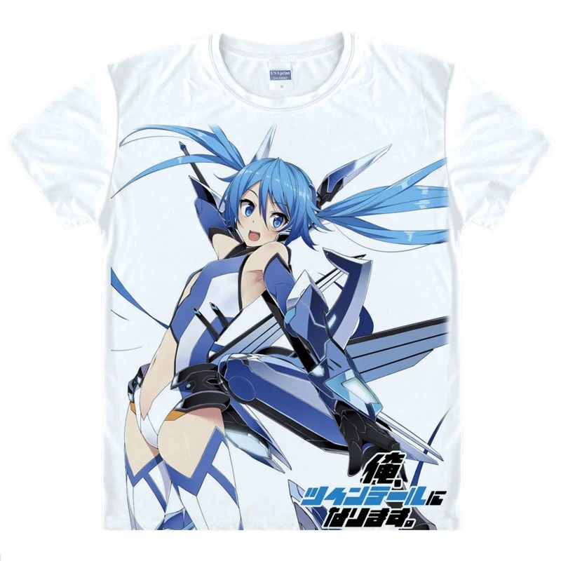 OreTwi Gonna be the Twin-Tail T-Shirts Multi-style Short Sleeve Shirts Ore Tsuinteru ni Narimasu Soji Mitsuka Tail Cosplay Shirt