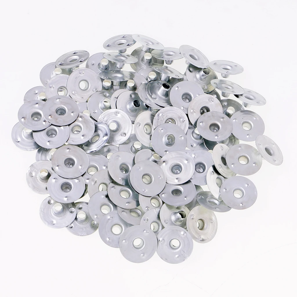 500 Pieces Candle Wick Metal Sustainer Tabs Holder Handmade DIY Candle Making Accessories Supplies 12.5x3mm