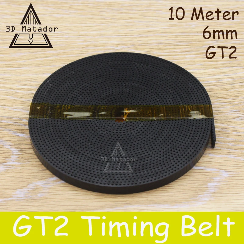 3D Printer accessories 10meter 10M GT2-6mm open timing belt width 6mm GT2 2GT-6MM For reprap i3 Kossel Mendel Rostock