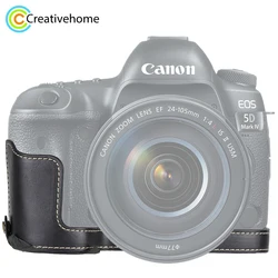 For Canon EOS 5D Mark IV Camera 1/4 inch Thread PU Half Case Base Compatible with Canon EOS 5D Mark III