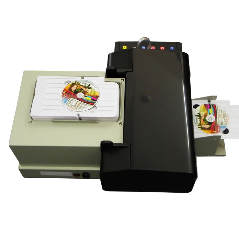 

CD Printer DVD Disc Printing Machine automatic PVC Card Printers for Epson L800 with 50pcs CD/PVC Tray