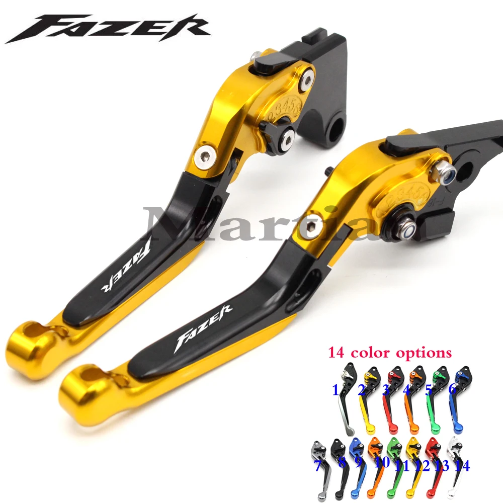 

Золотые рычаги тормозной муфты для мотоцикла с логотипом CNC для YAMAHA FZ8 2011-2015 FZ1 Fazer 2006-2015 FZ6 Fazer 2004-2010