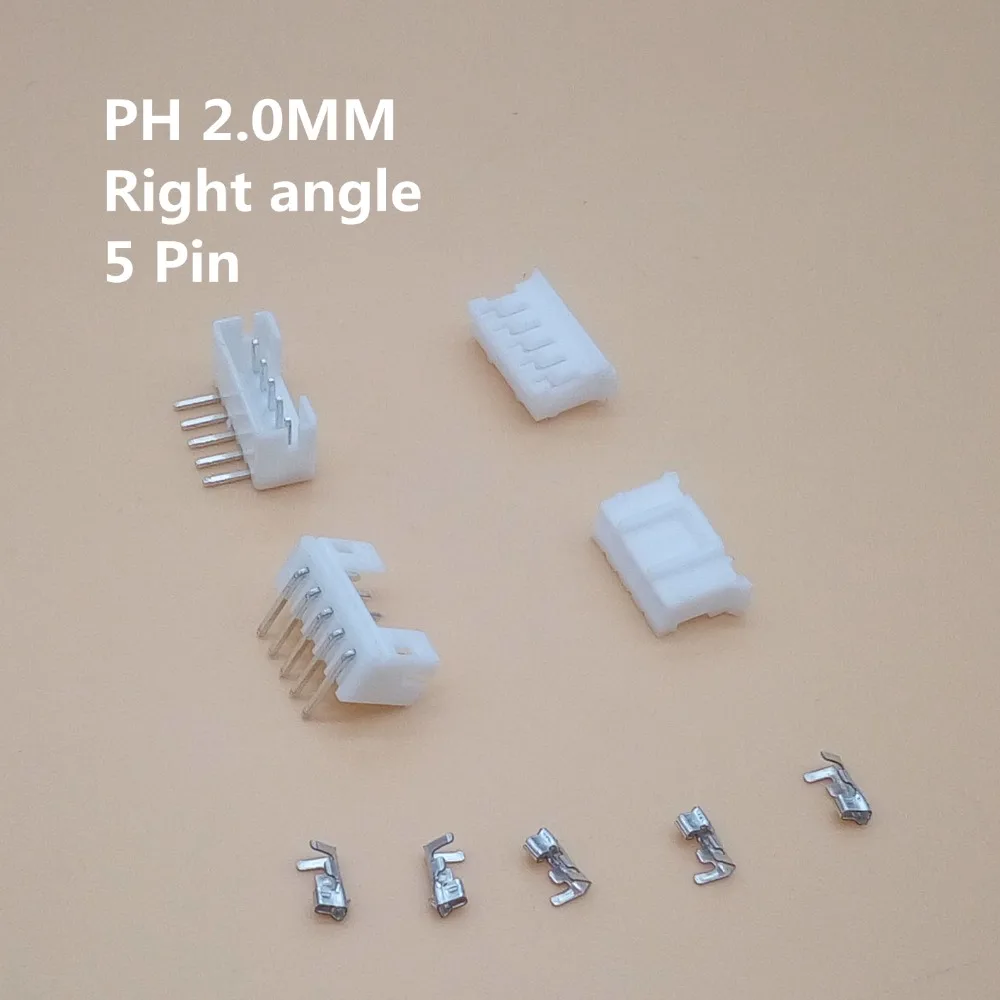 20 sets 2-12pin 2.0mm Pitch PH 2.0 Terminal/Housing/Right Angle Pin Header Connector Wire Connectors Adaptor Kit PH2.0