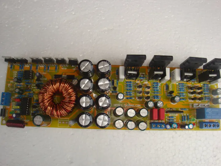 Placa amplificadora de AUDIO, componente discreto, DC12V, A1943, C5200, 120W + 120W, con protección de altavoz UPC1237