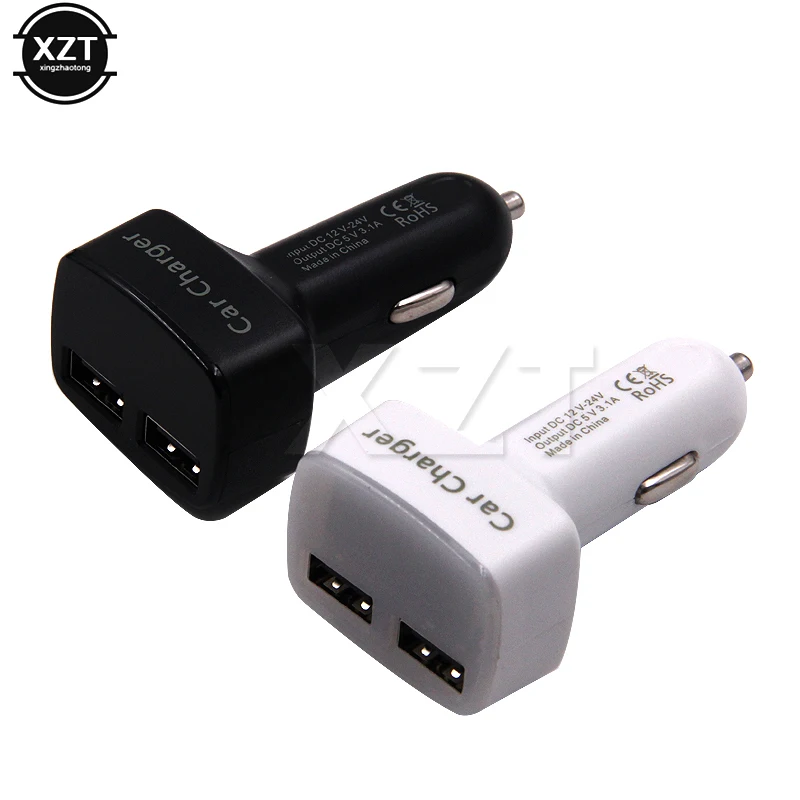 4 in 1 Car Charger Dual USB DC 5V 3.1A Universal Adapter With Voltage/temperature/Current Meter Tester Digital Charger