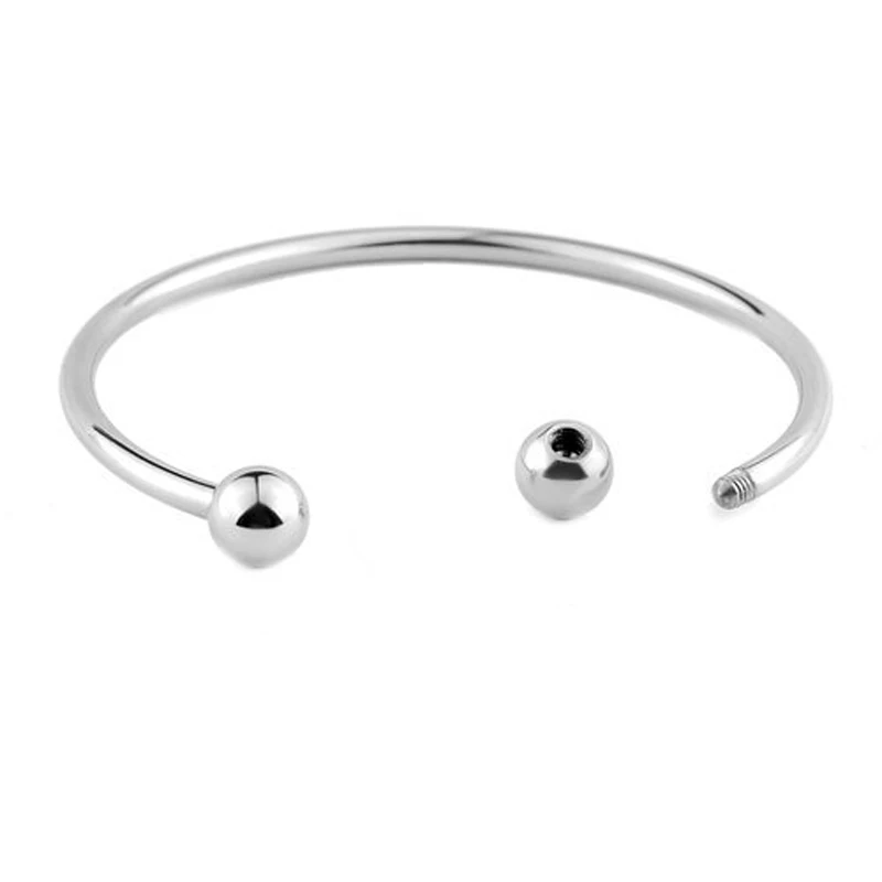 Women Stainless Steel Starter Bracelet Bangle DIY Jewelry Fit Charm Beads Drop Shipping