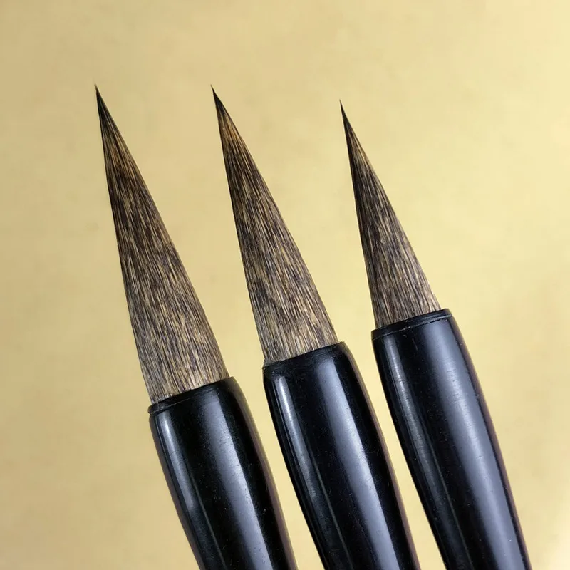 3pcs/set Chinese Calligraphy Brushes Pen Excellent Quality Mouse Whisker Writing Brush Set Chinese Landscape Painting Brush Set