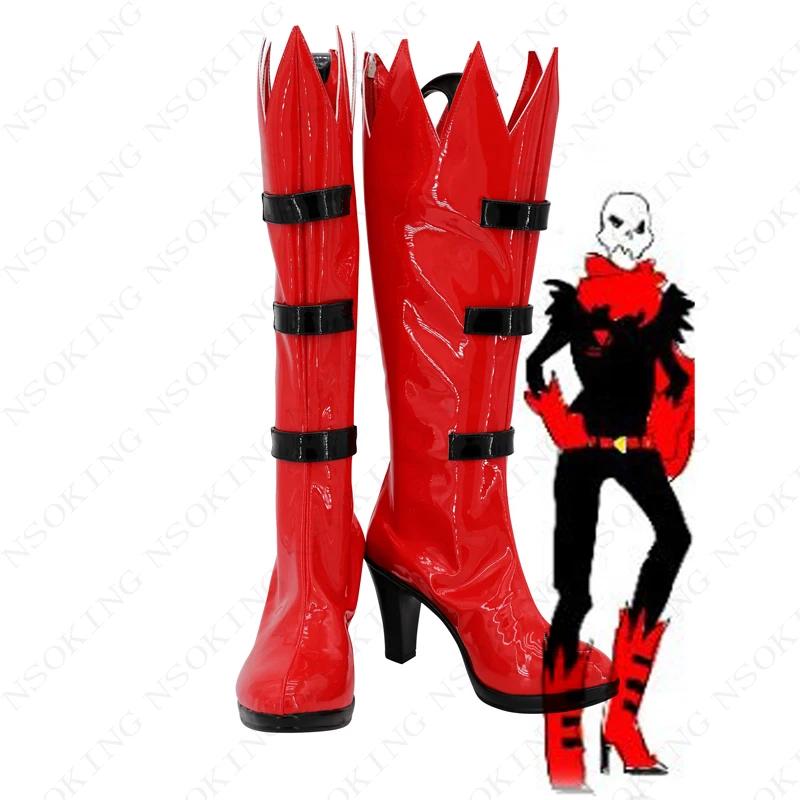 Anime Undertale  Papyrus cosplay boots coatume shoes