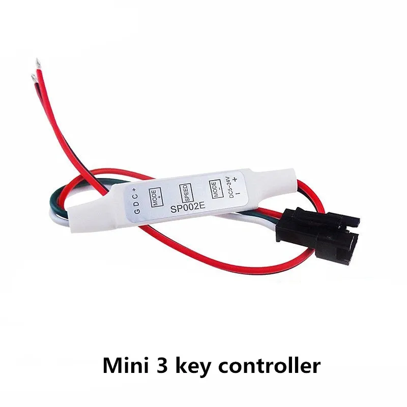 mini 3key RF 14key 21key mini little led pixel strip light controller for WS2811 SK6812 WS2812B 6803 1903 with remote controller