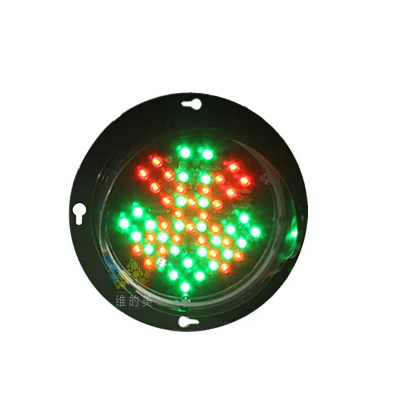 100mm DC12V DC24V LED Red Cross Green Arrow Car Parking Washing Signal Light Kids Toy Traffic Light replacement