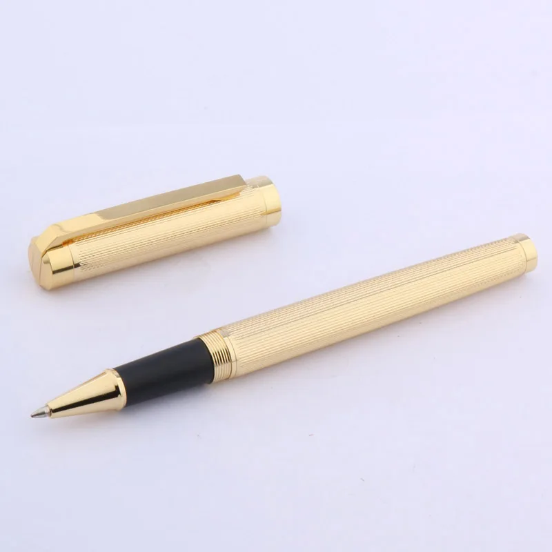 JINHAO new GOLDEN Wave drawing Clip Trim GIFT Rollerball Pen