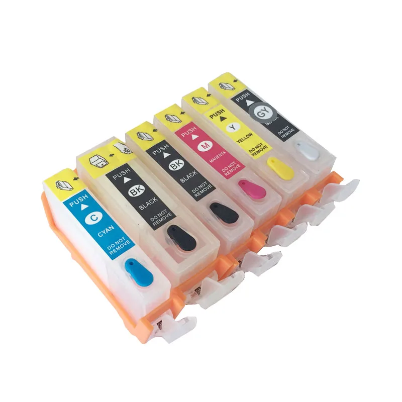 6 Colors BGI-325 BLI-326 Refillable Ink Cartridges for Canon MG8130 MG6130 MG8230 MG6230 with ARC Chips