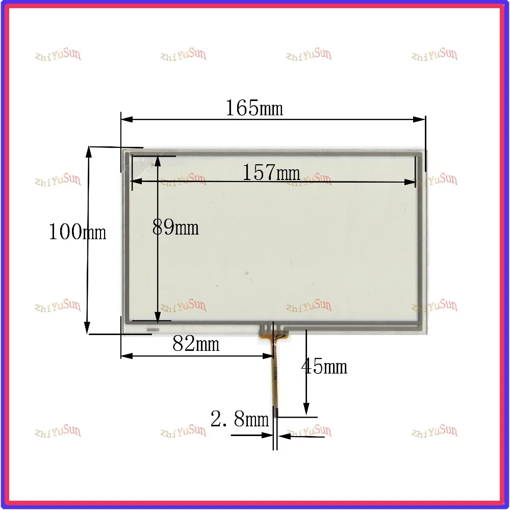 

NEW 6.8inch 068063 4lines resistance touch screen panel 165mm*100mm TouchSensor FreeShipping 165*100