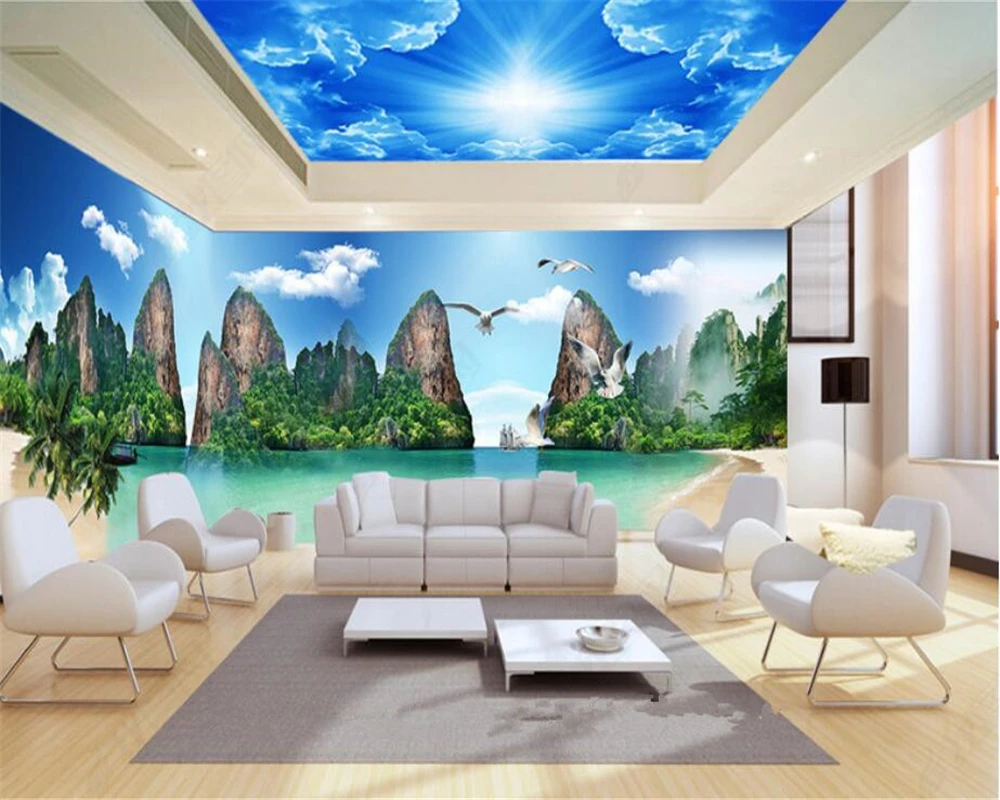 

beibehang Theme space whole house background wall landscape water conservation high quality wall paper papel de parede wallpaper