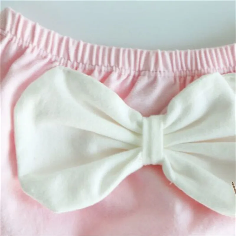 Cotton Baby Girl Shorts Big Bow Baby Girl Ruffle Bloomer Baby Diaper Cover Newborn Shorts Seersucker Summer Baby Girl Clothes