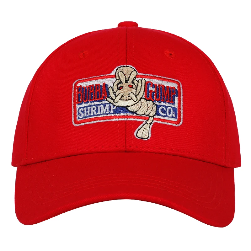 BUBBA GUMP shrimp baseball cap for men and women sports hats summer sun hats embroidered Casual hat Forrest Gump hats wholesa