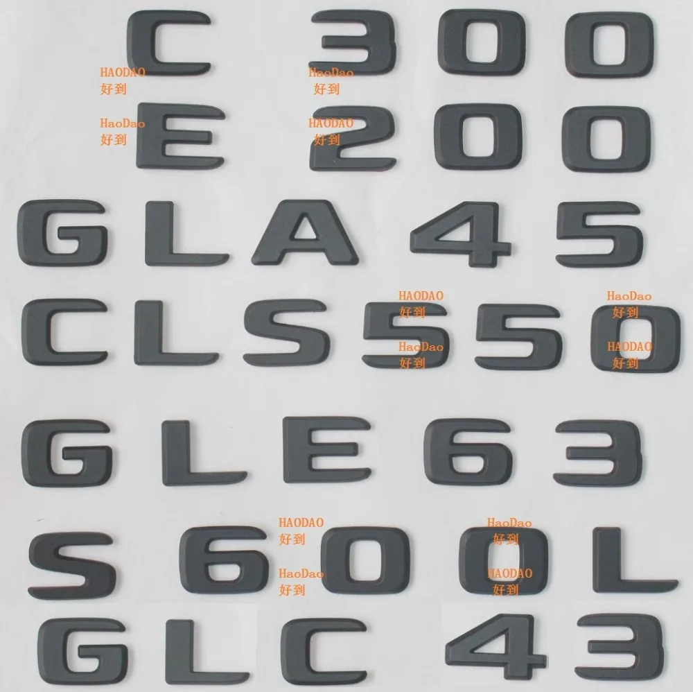 3D ABS Chrom Buchstaben Emblem Aufkleber C200 C300 C400 4MATIC – Passend Für Mercedes C-Klasse W205 & W204 – Einfache Montage, Wetterfest