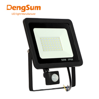 10W 20W 30W 50W 100W Induction Led flood light With Adjustable PIR Sensor 110V 220V floodlight Street Square Outdoor Lighting