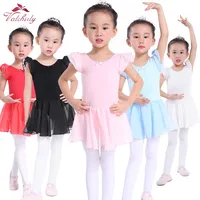 Vestido de ballet rosa para niños, leotardo, tutú, Ropa de baile, disfraces, Leotardos de ballet para niña, bailarina