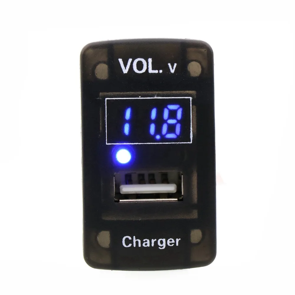 Car Voltmeter, USB Charge Port (5V 2.1A), Battery Monitor for Honda,Civic,Spirior,CRV,Fit Jazz,City,Accord