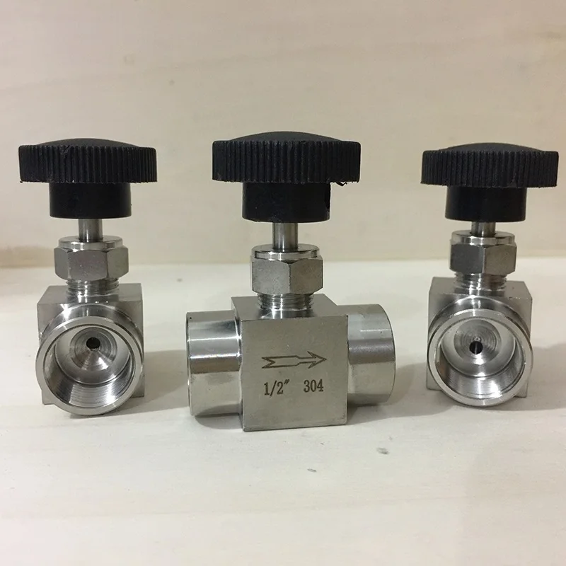 

Free Shipping Stainless Steel 304 Needle Valve 1/8'' 1/4'' 1/2'' Female Thread BSP SS304 For Water Gas Oil