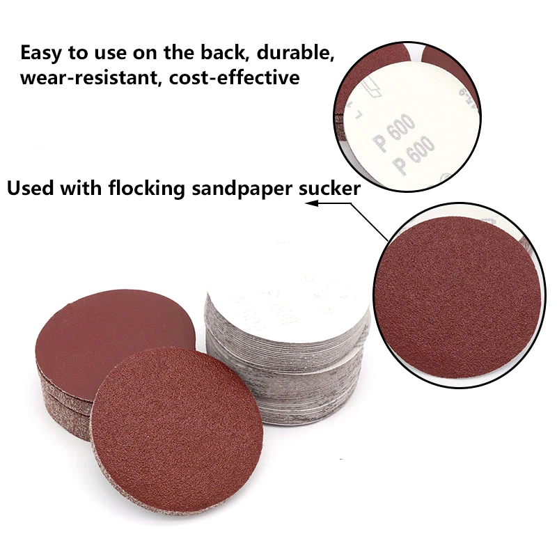 20pcs 4 inch 100mm Round Self Adhesive Sandpaper Disk Sand Sheets Grit 80-1000 Sanding Disc for Sander Grits Abrasive Tools