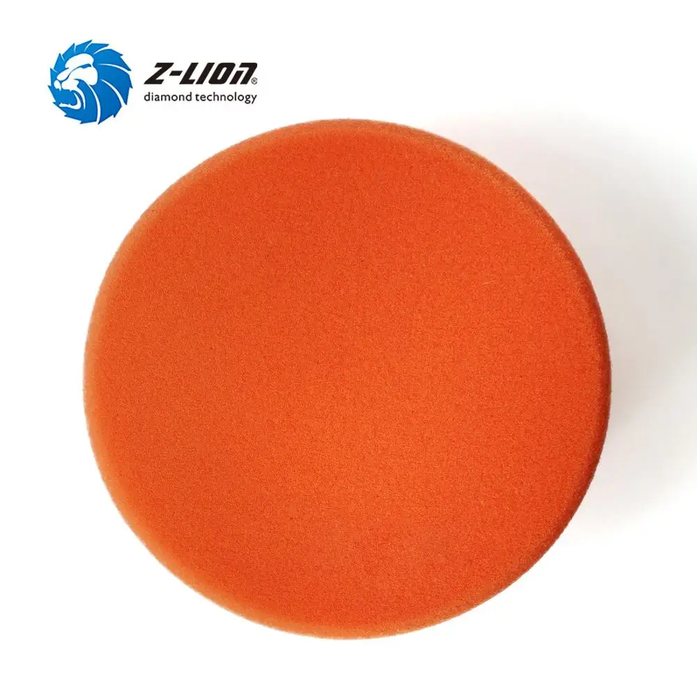 Z-LION 6Inch Sponge Polishing Pad Auto Car Polishing Buffing Wheel Waxing Orange Black Polishing Plate M14 M16 Thread Power Tool