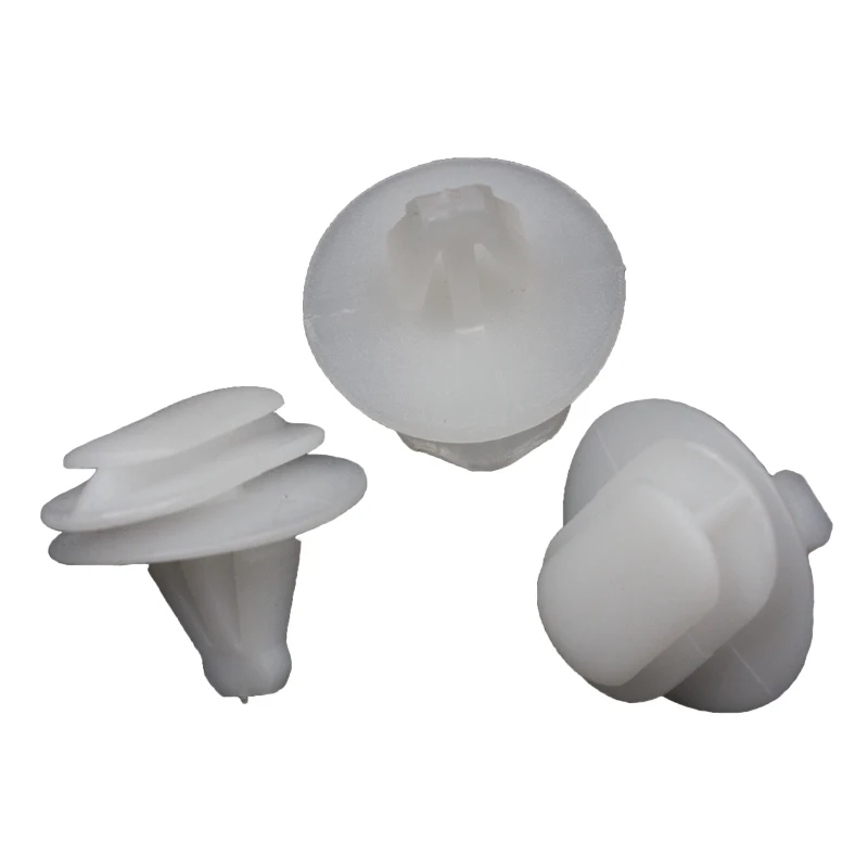 50Pcs Car Fastener White 9mm For Peugeot 3-layer Fender Door Card Panel Plastic Buckle Clips image 6