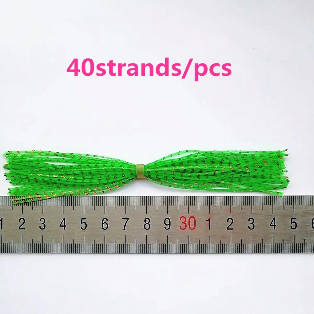 50 Bundles 13cm Length Fly Tying Rubber Threads Skirts Silicone Straps for Flies Lure Beard wire Making---42