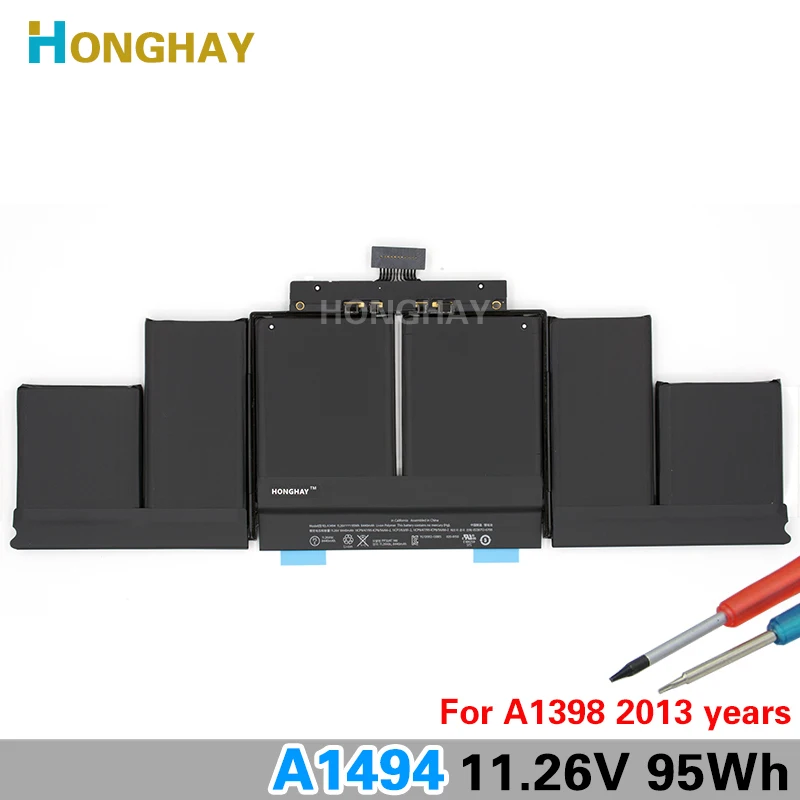 

Honghay A1494 Laptop Battery for Apple Macbook Pro 15'' inch A1398 2013 Year ME293 ME294