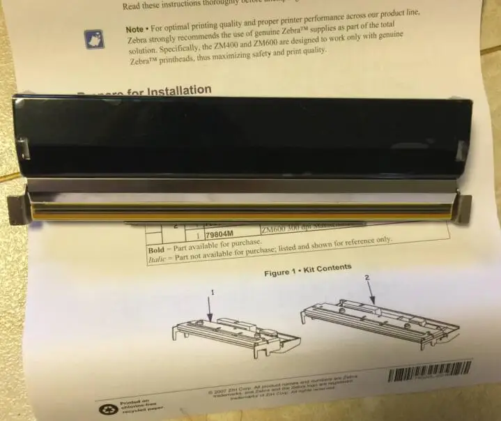 

New original thermal print head for zt420 300dpi barcode printer print head P1058930-013