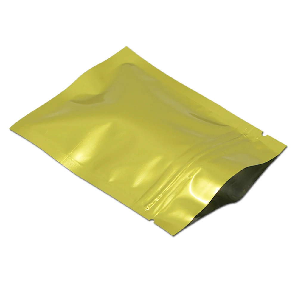 DHL 900Pcs/Lot 7.5*10cm Reclosable Aluminum Foil ZipLock Bags Food Grocery Packaging Self Seal Mylar Valve Package Bags