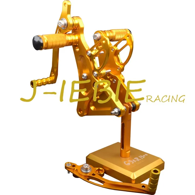 CNC Racing Rearset Adjustable Rear Sets Foot pegs Fit For Buell XB9 XB12 XB9R XB12R S GOLD