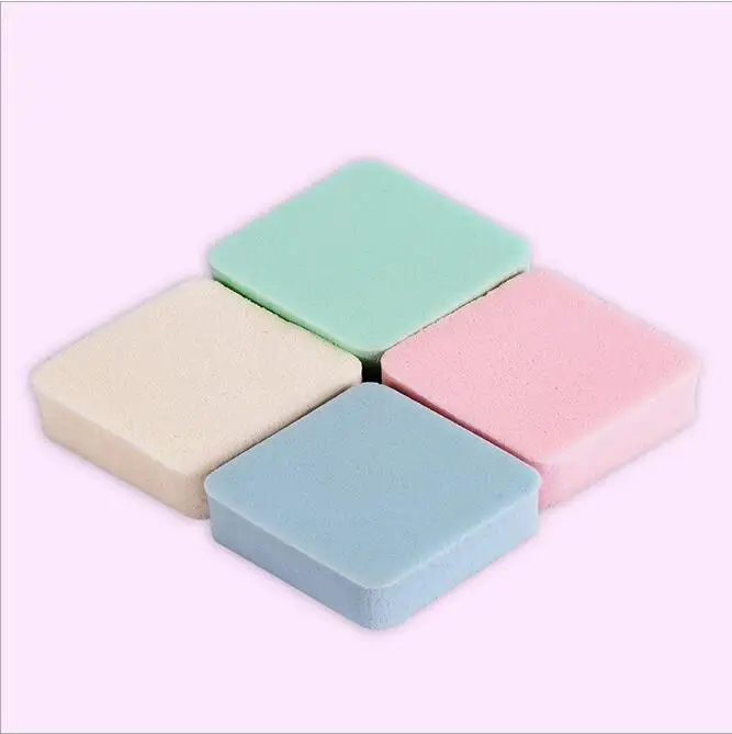 4 stuks kleurrijke Soft Make puff Blender Gezicht Spons Flawless Smooth Powder Puff make up tool verpakt in doos YL020