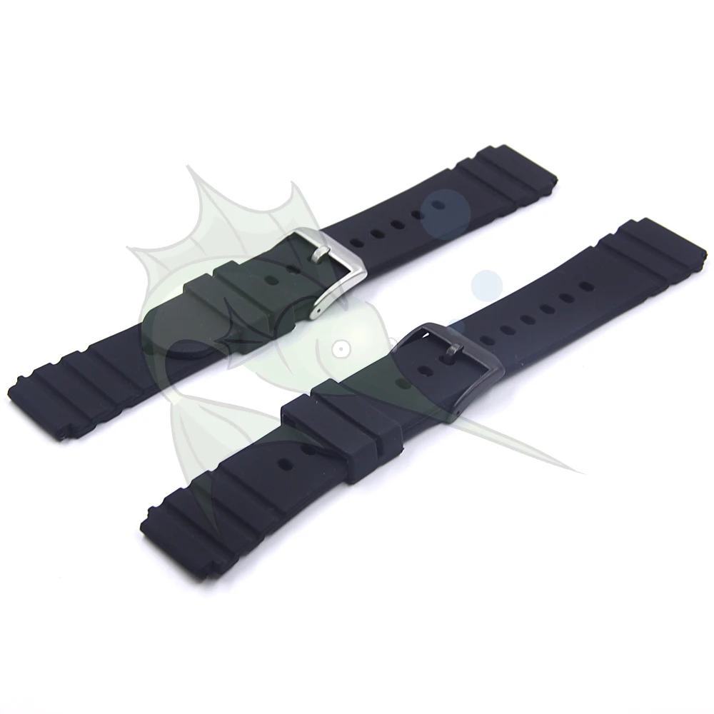 High Quality Silicone Watch Strap 21mm Black Watch Strap Replacement Watchband for Luminox Military Diving Sports Watch