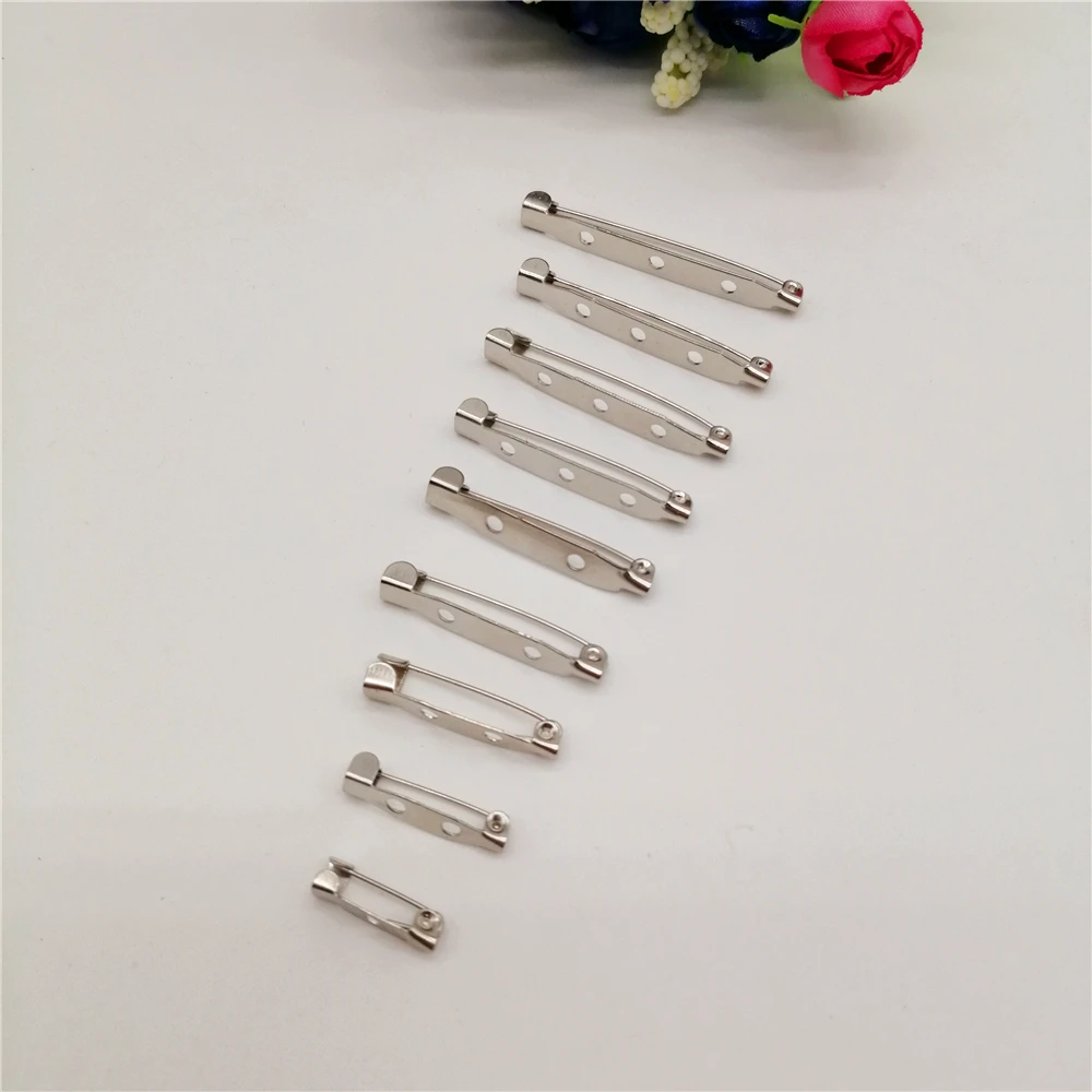 20-100pcs DIY Jewelry Findings Brooch Base Back Bar Badge Holder Safe Lock Brooch Pins For Jewelry Making Accessories Supplies