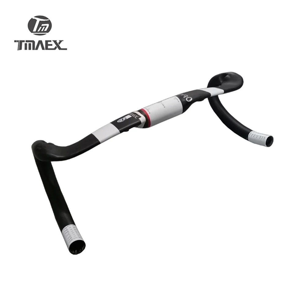 TMAEX-Carbon Handlebar Bent Bar, Road Bike, Racing Cycling Parts, Superlight Bicycle Bent Handlebar, T700 UD, 31.8mm