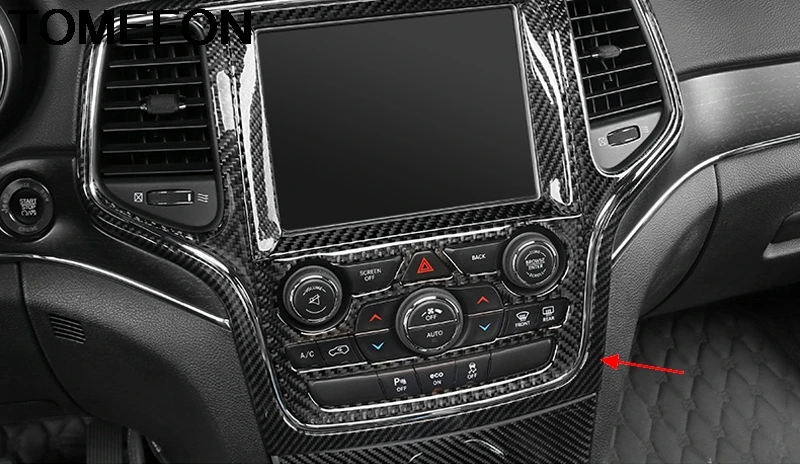 

TOMEFON для Jeep Grand Cherokee 2014, 2015, 2016, 2017, 2018, внутренняя рамка GPS-навигации, обшивка, ABS, автомобильный Стайлинг, верхний слой, 1 шт.