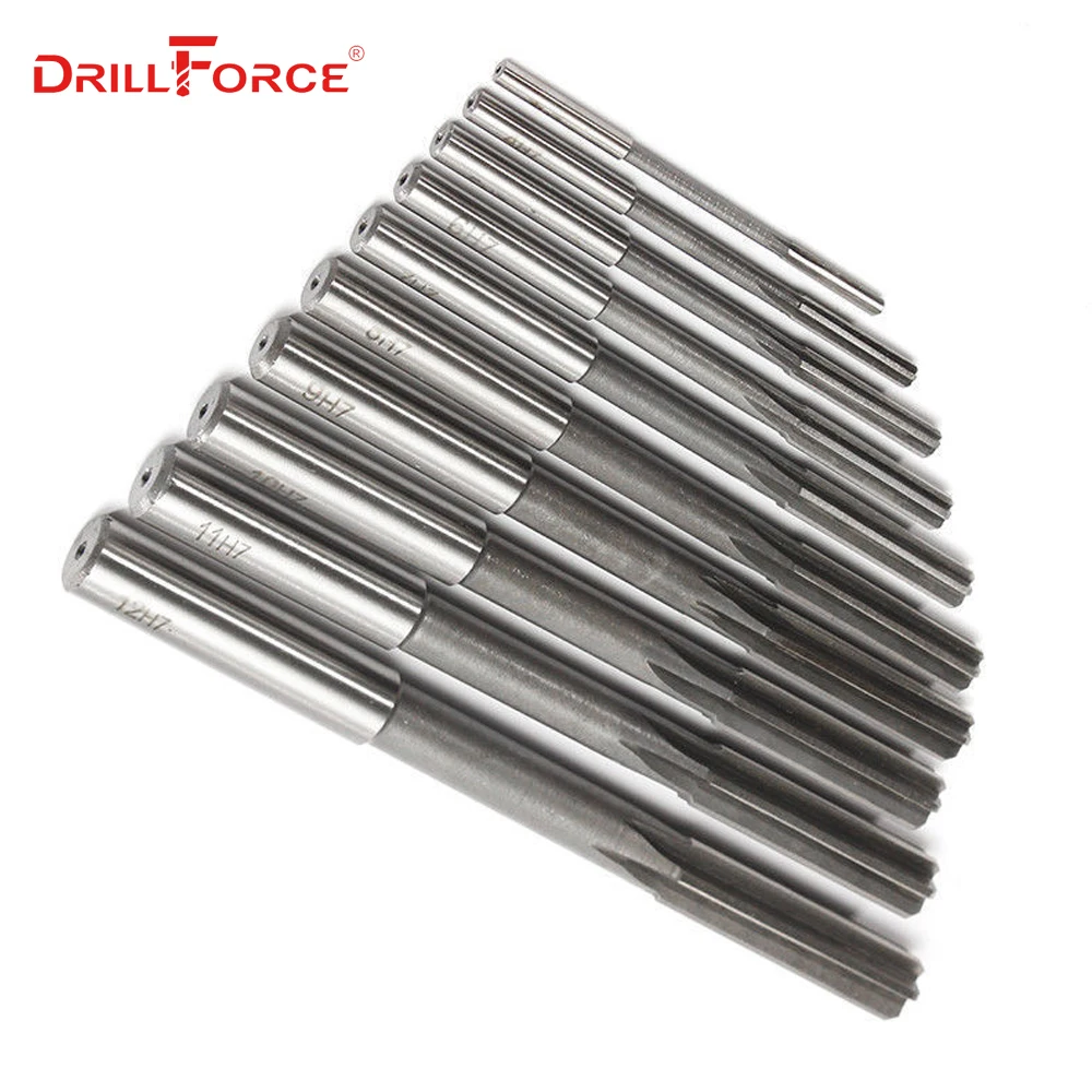 1PC 1-20mm HSS H7 Reamer Machine HSS Straight Shank Milling Reamer Chucking Reamer(2/3/4/5/6/7/8/9/10/11/12/13/14/15/17/18/20mm)