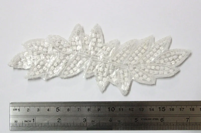 Free Shipping 10 pcs/lot 7'' Rhinestone Applique for Wedding Gown Bridal Sash  Evening Wear Rhinestone Patch LSAP0904