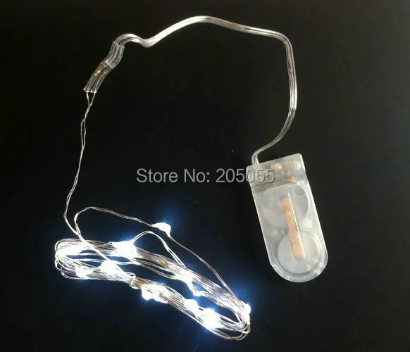 2m 20LED flexible String Light button battery operate copper wire ultra thin Xmas Christmas Party Wedding tree Decoration