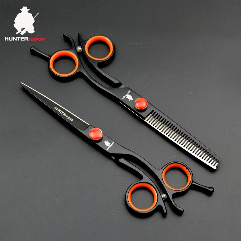 HT9168 Professional Hairdressing Salons Shears 440c Steel Hair Barber Scissors Set 6