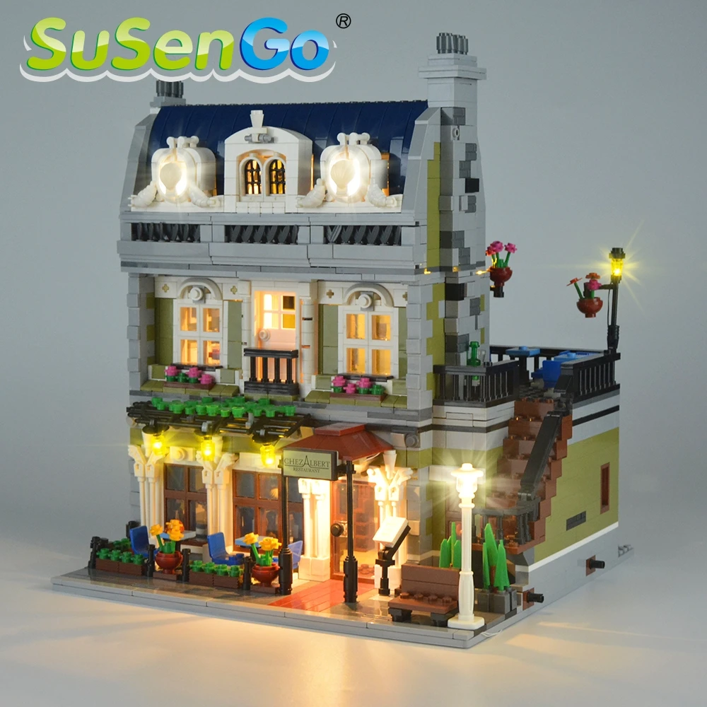 SuSenGo LED Light Set for 10243 Building Blocks Set (NOT Include the Model) Bricks Toys for Children